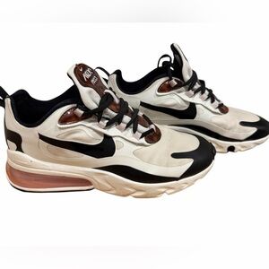 Nike Air Max 270 React Cream and Black Sneakers- woman's size 7